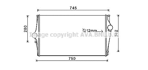 AVA QUALITY COOLING Интеркулер VO4151